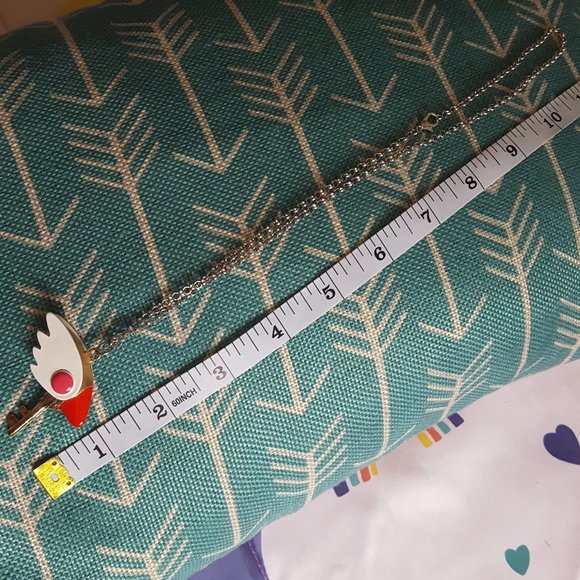 kawaii cardcaptor sakura sealing wand wing key pendant necklace - Picture 2 of 2